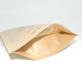 Biodegradable Kraft Paper Food Bag With Zipper