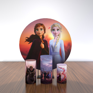 006 Disney Frozen design aluminum round backdrop stand