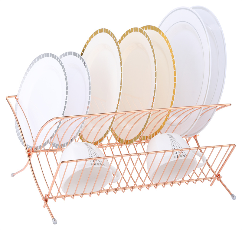 Foldable Copper Dish Rack