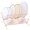 copper foldable dish rack