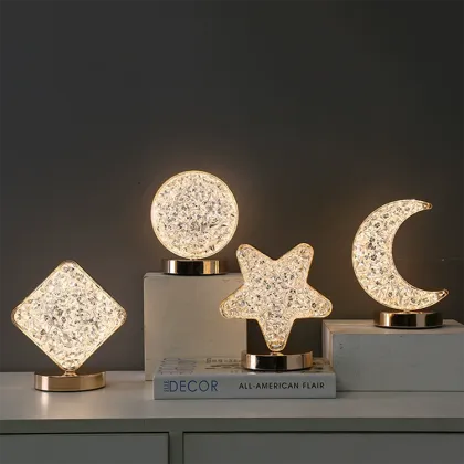 USB Rechargeable Acrylic Moon Night Light
