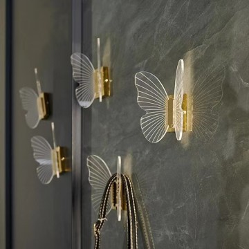 Factory Direct Elegant Butterfly Clothes Hook for Bathroom Hanging