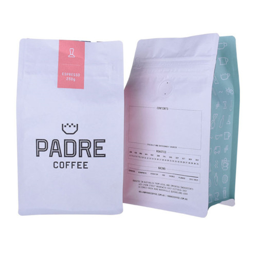 Top quality custom compostable kraft paper coffee bags ziplock