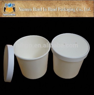 A disposable paper soup cup paper lid