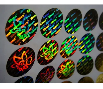 Top Saling Hologram Gold Sticker Printing In 3d Labels