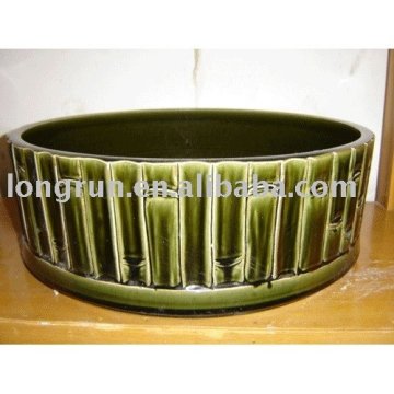 China Manufacture No Hole Ceramic Washing Sink