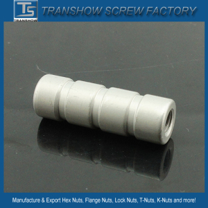 ANSI Grade5.6 aluminium long coupling nut 1/4x1.1/4inch