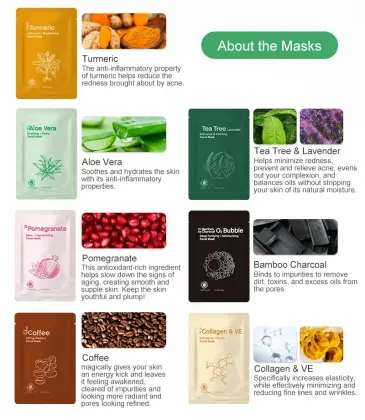 Skincare Gold sheet face mask Moisturizing Whitening