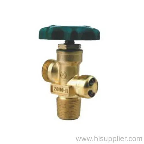 Brass Lpg Cylinder Valve With Safety Relief Valve Setting Opened 2.48mpa,closed19.-2mpa 