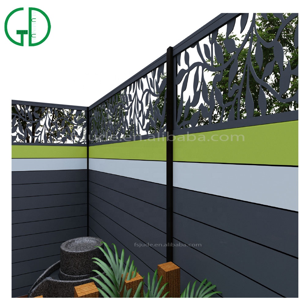 Gd Aluminium Art Cercas De Jardin Para Casas Jardin Aluminio Australia Canada Temporary Art Clearvu Exterior Fence Price System2