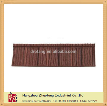 Made In China Wood Grain Sun Stone Coated Metal Roofing Tile