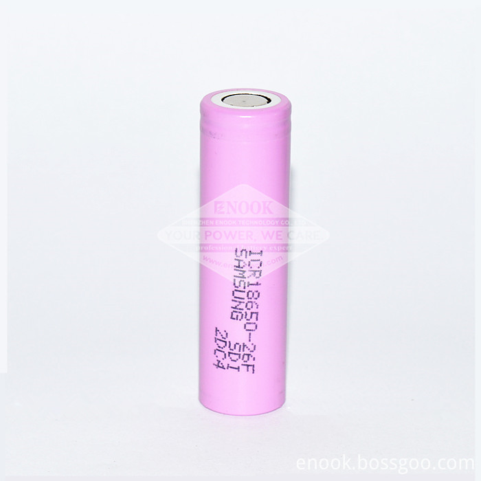 Samsung 26F 2600mah Lithium 18650 Rechargeable Battery