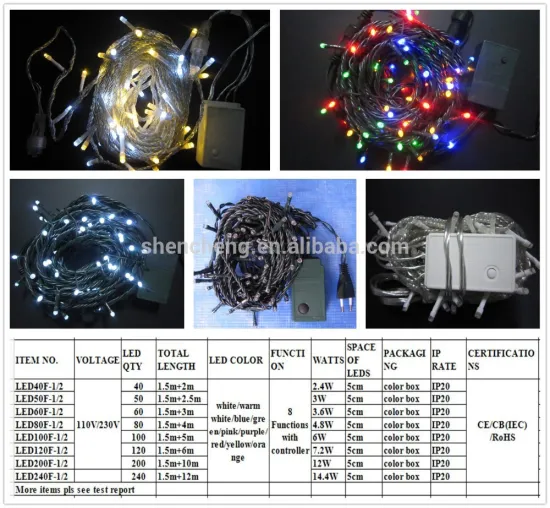 110V 230V led strip light christmas decor with 8 function controller factory wholesale in china