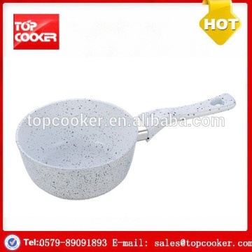 Fashion aluminium forged marble coating sauce pan