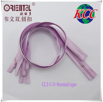 #4 Close End Invisible Zippers with Normal Tape in Stock