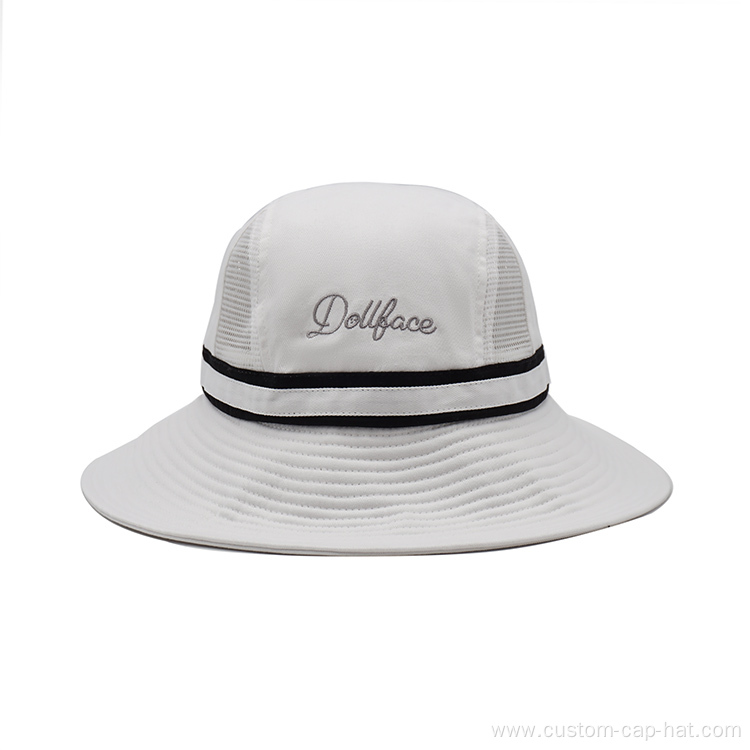 Custom Wide Brim Bucket Hat