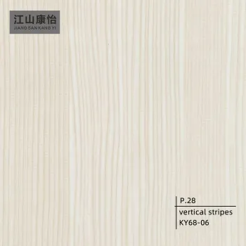 Elegant Vertical Stripe PVC Eco-Friendly Film