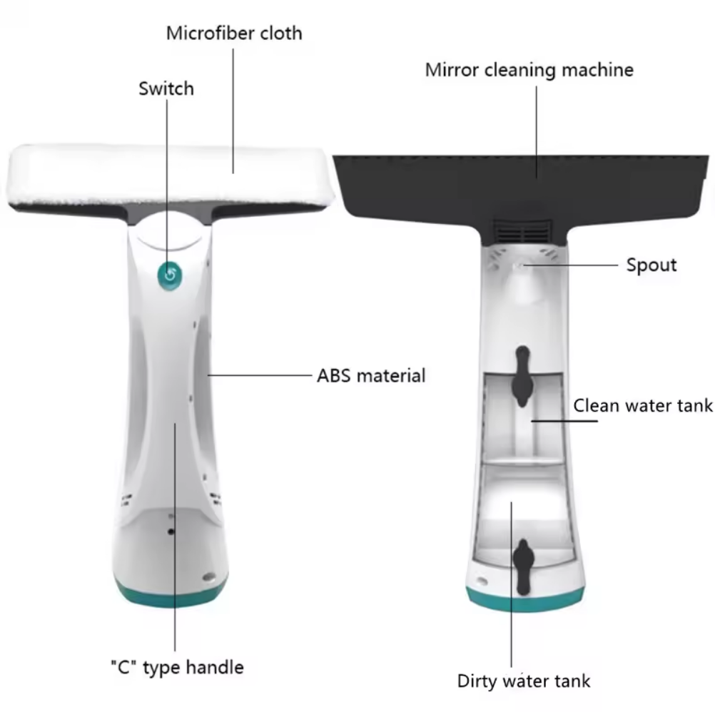 Crowdsourcing Electric Window Cleaner White Blue C1
