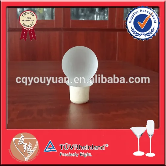 Multi-use fancy glass bottle cap for liquor whiskey