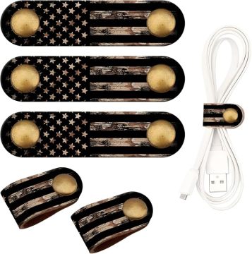 5 Pack Premium Leather Cord Keepers
