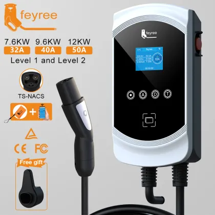Feyree 12KW Electric Car Charger Wallbox for Tesla