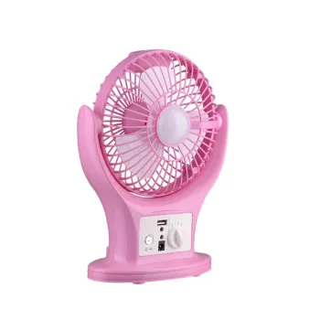 2021 Rechargeable Fan with Table Lamp Function for Students