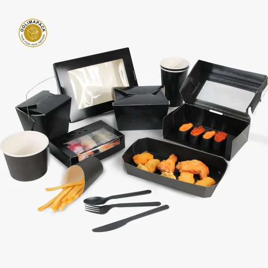 Customizable Logo Size Paper Rice Meal Food Boxes, Cajas Para Sushi Packaging - Disposable Options Available