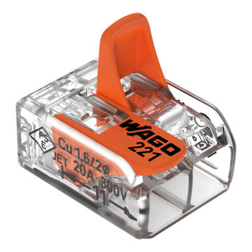 Wagos German Original Electrical Wiring Connectors - Lever Nuts 221-412, 221-413, 221-415, 221-2411