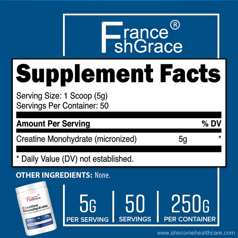 Increased Athletic Performance creatine monohydrate powder