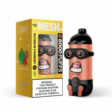 MESH-X स्टॉक मूल्य में 6000puffs मेष-k