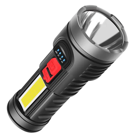 RTS 4 Modes High Power LED Portable Rechargeable Flashlight for Outdoor Camping