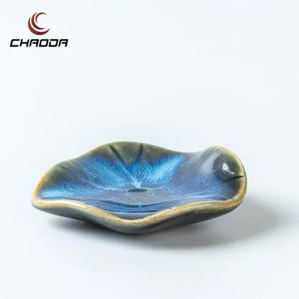 Ceramic Lotus Leaf Chopsticks Holder