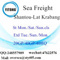 Shantou Port Seefracht Versand nach Lat Krabang