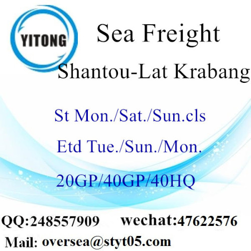 Expédition de fret maritime du port de Shantou à Lat Krabang