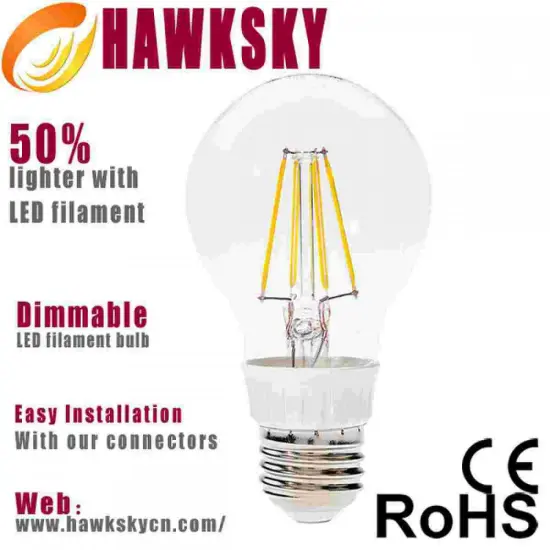 High Quality 4W E27  Filament LED lighting CE&ROHS Certificated