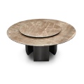 round stainless steel table