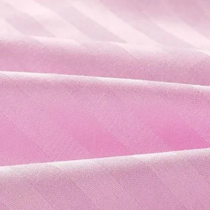 Organic Cotton Sateen Stripe Fabric