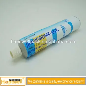 collapsible aluminum tubes empty ointment aluminum packaging tube