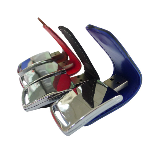Gift 4gb Pen drive Leather Flash USB Drive