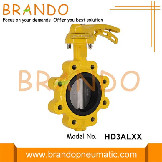 Hand Lever Operated Lug Butterfly Valve With Handle