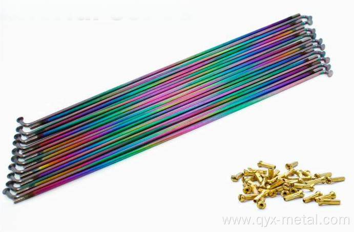 Colored Bicycle and Motorbike Titanium Spokes