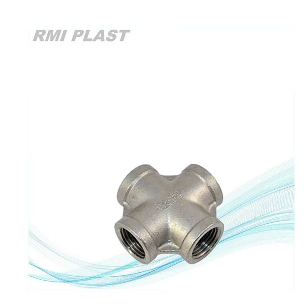 Female thread 4 way cross coupling connector