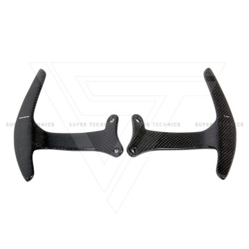 812 Style Dry Carbon Fiber Shift Paddles (Plain Weave) for Ferrari 488 2015-2018