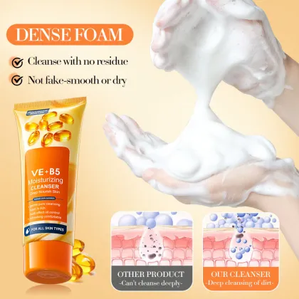 Vitamin E+B5 Facial Cleanser - Clean, Moisturize, Multi-effect