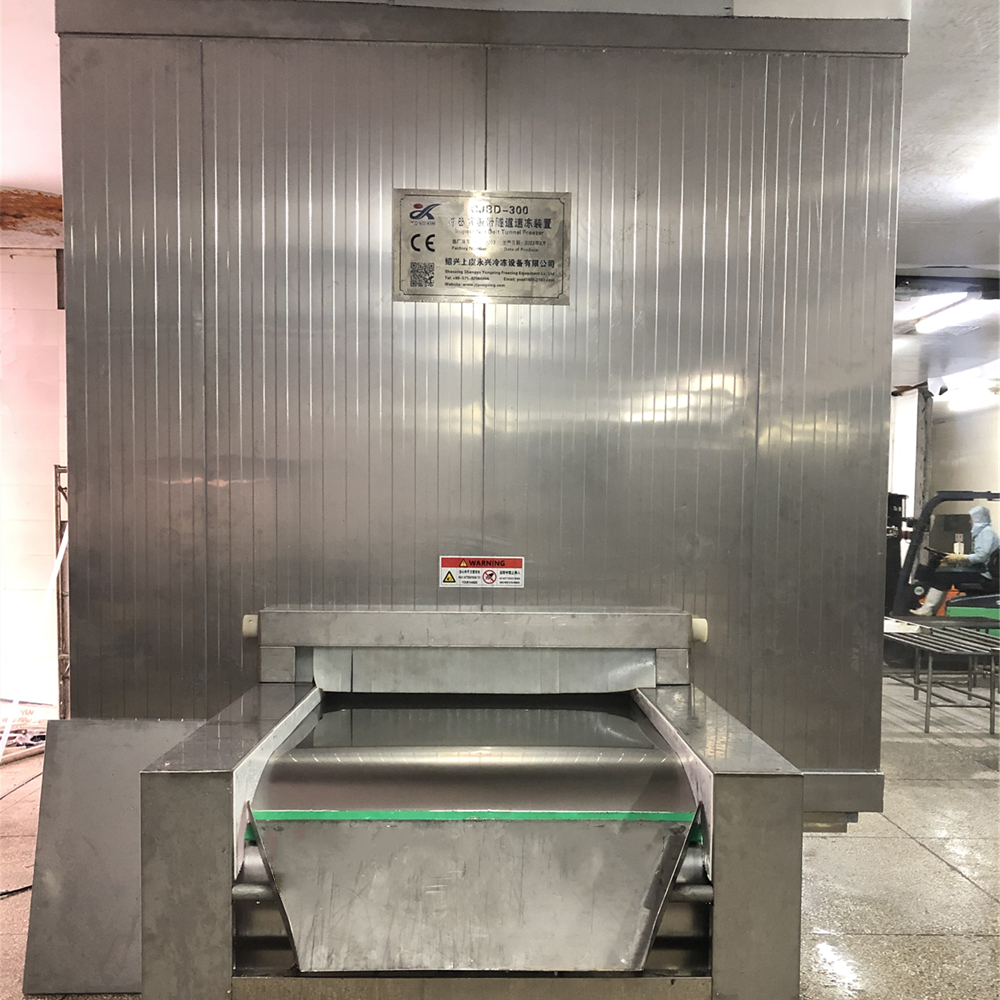 IQF Chicken Shrimp Meat Impact Tunnel Freezer