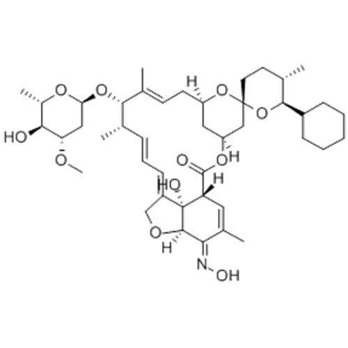 Avermectin A1a, 25-cicloesil-4&#39;-O-de (2,6-didexy-3-O-metil-aL-arabino-esopirranosil) -5-demetossi-25-de (1-metilpropil) -22,23- diidro-5- (idrossiimmino) -, (57251261,5Z) - CAS 220119-17-5