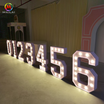 Illuminated LED Bulb Marquee Letters for Birthday Events