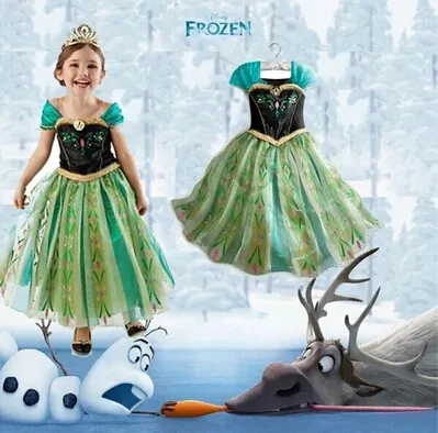 Frozen Anna Princess Dress Girls Dress Costume Dress Skirt