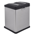 16L Forma retangular Bin de reciclagem dupla de cozinha