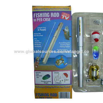 Fishing rod in pen case to fit in pockets, easy to store and carry, suitable for fishing anywhere
